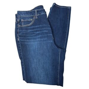 Time and Tru Womens Skinny Jeans Dark Wash Stretch Denim Size 14 Regular Pockets